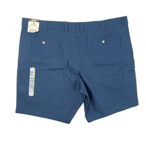 NEW Duluth Trading Shorts Men 48 Flex Ballroom Cargo Khakis 11" Relax Twill Blue